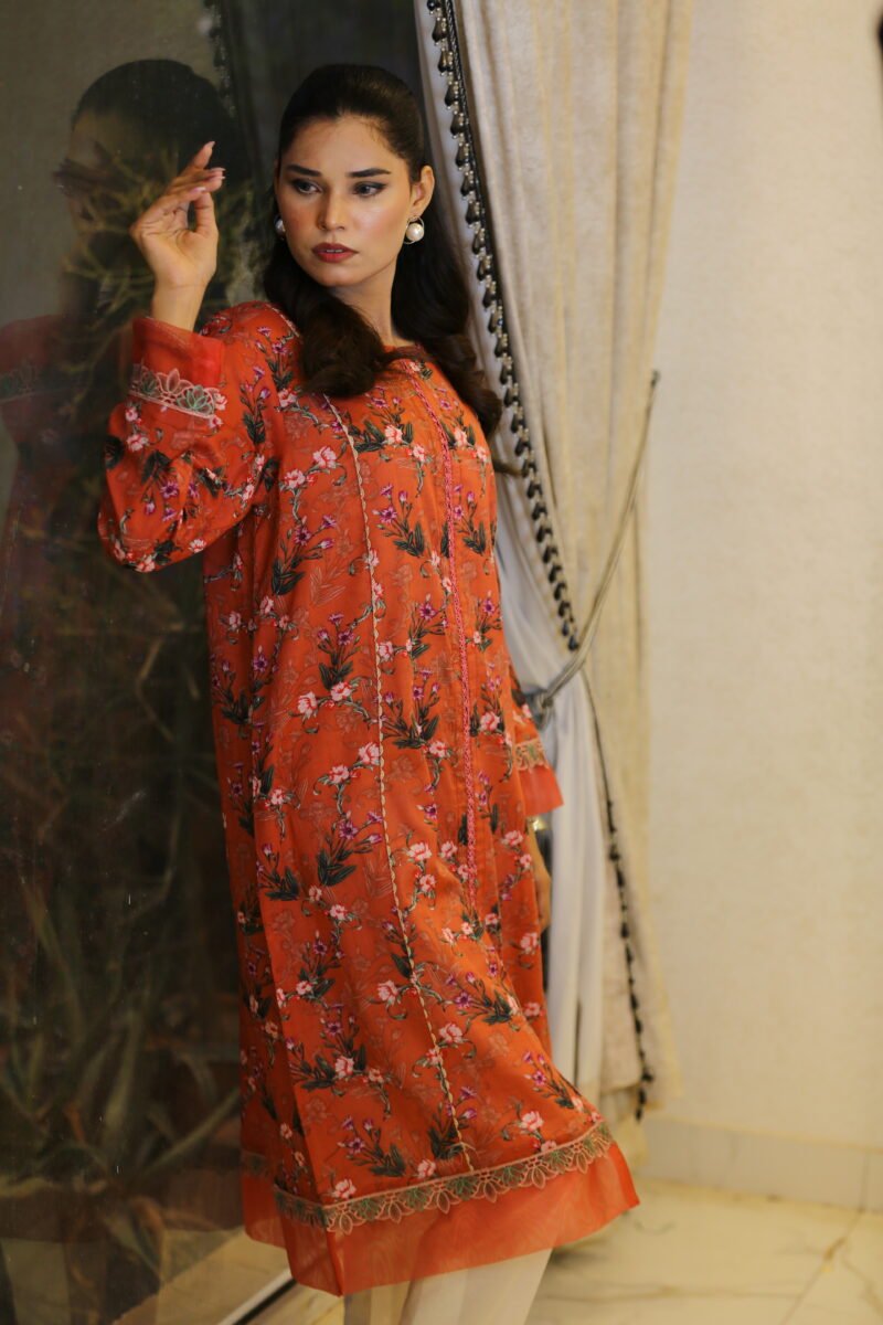 Floral Bloom – Floral Lawn Kurti for Everyday Wear