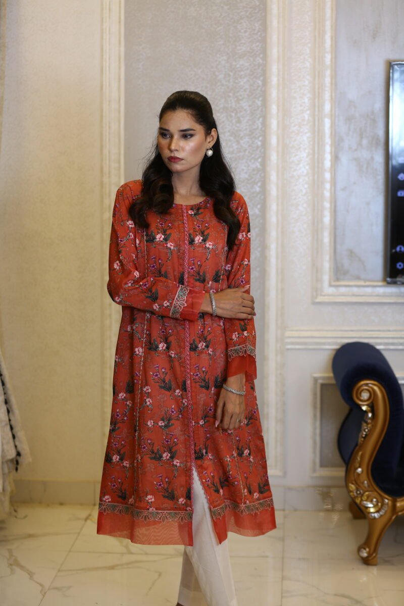 Floral Bloom – Floral Lawn Kurti for Everyday Wear