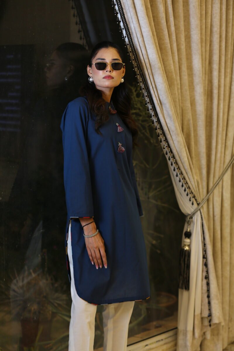 Everyday Blue – Casual Blue Lawn Kurti